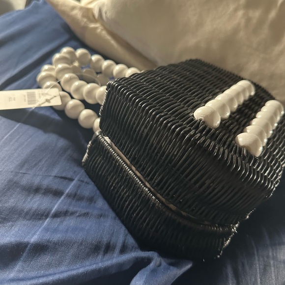 Anthropologie Bali beaded Straw Satchel - Picture 3 of 5